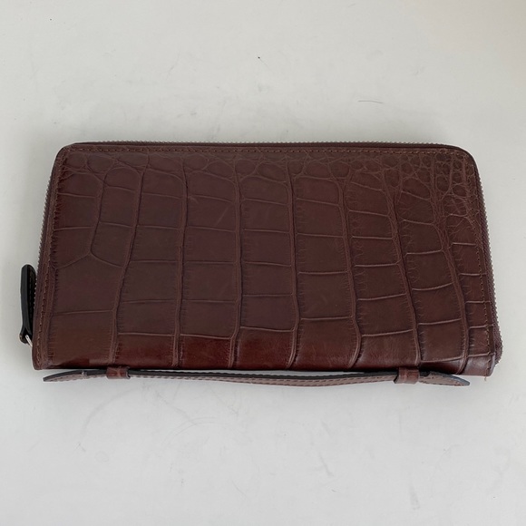 CAPORICCI REAL Alligator brown card holder - Picture 3 of 15